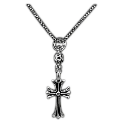 Ball-Chain Cross Necklace