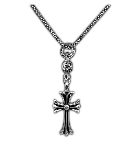 Ball-Chain Cross Necklace