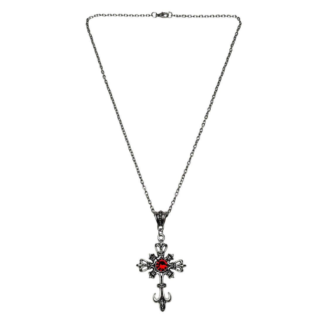 Fleur Cross Necklace