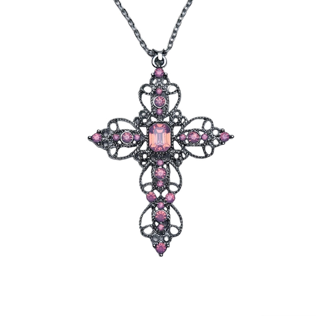 Crystal Cross Necklace