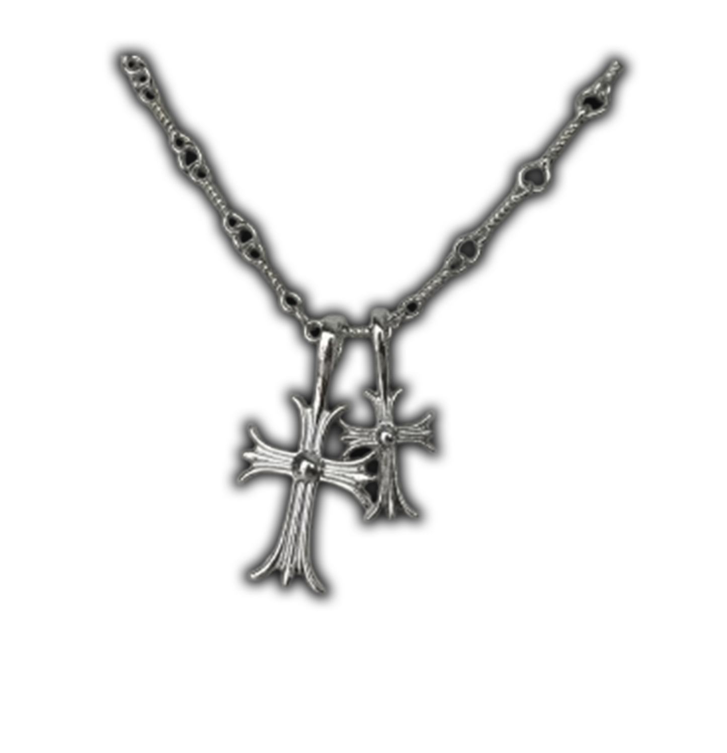 Double Cross Necklace