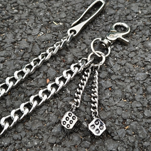 Skull Dice Wallet Chain