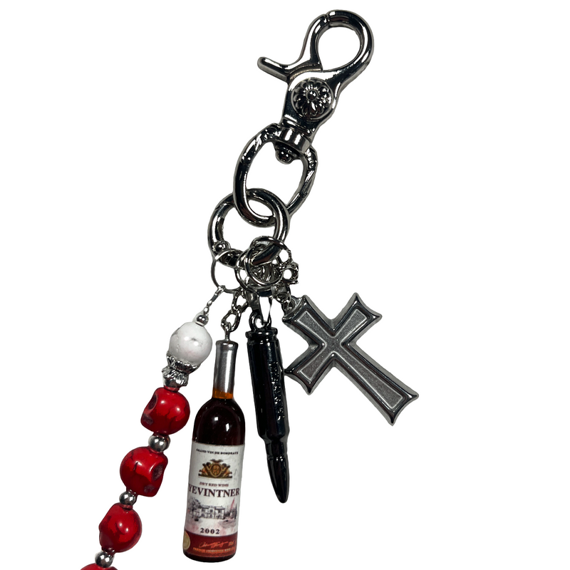 Red Skull Wallet Chain