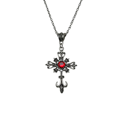 Fleur Cross Necklace