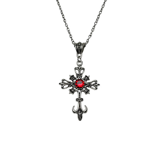 Fleur Cross Necklace