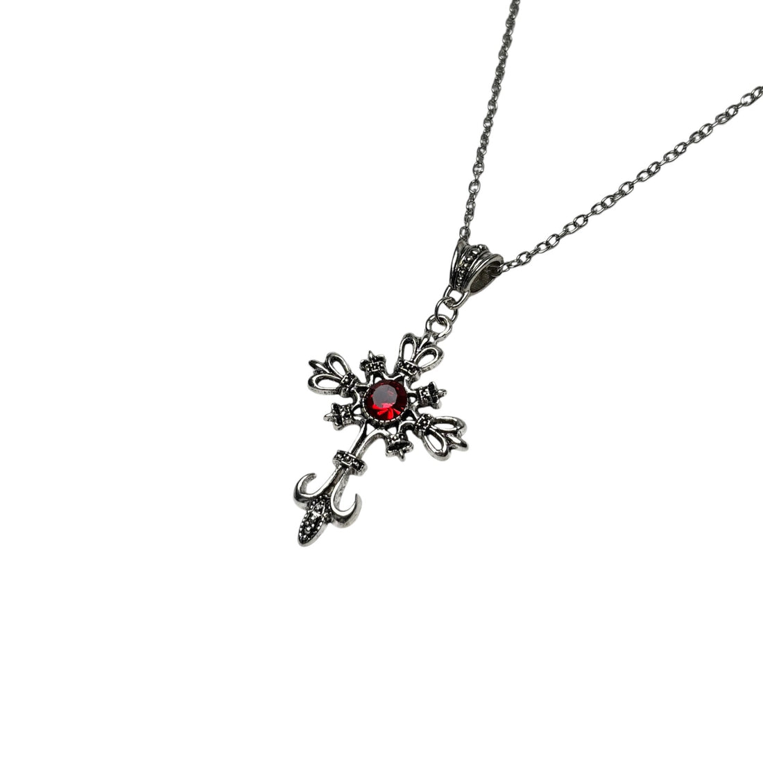 Fleur Cross Necklace