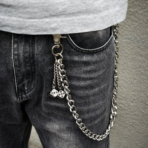 Skull Dice Wallet Chain