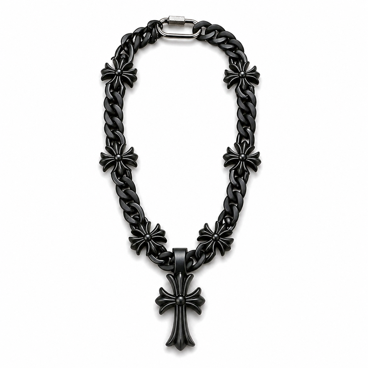 Black Cross Necklace