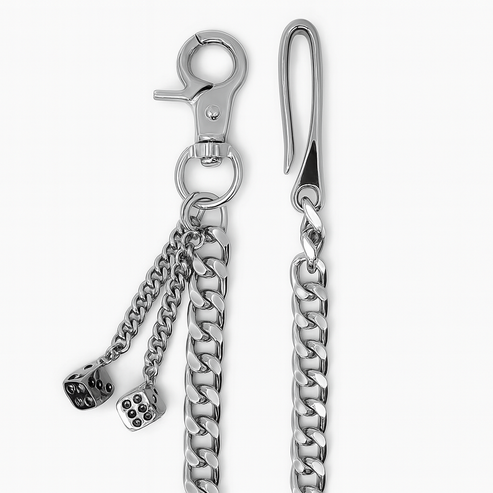 Skull Dice Wallet Chain