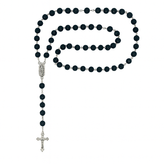 Black Rhinestone Rosary