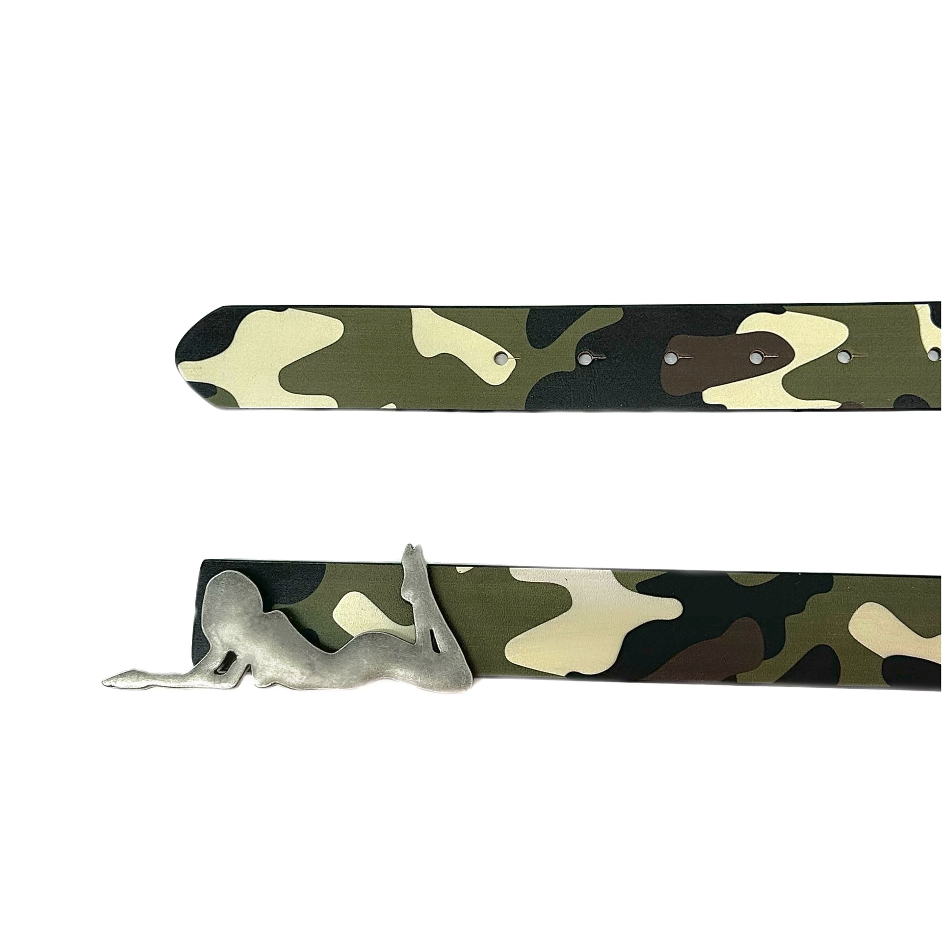 Camouflage Leather Belt