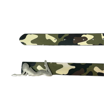 Camouflage Leather Belt