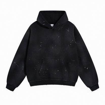 Distressed Paint Splatter Hoodie