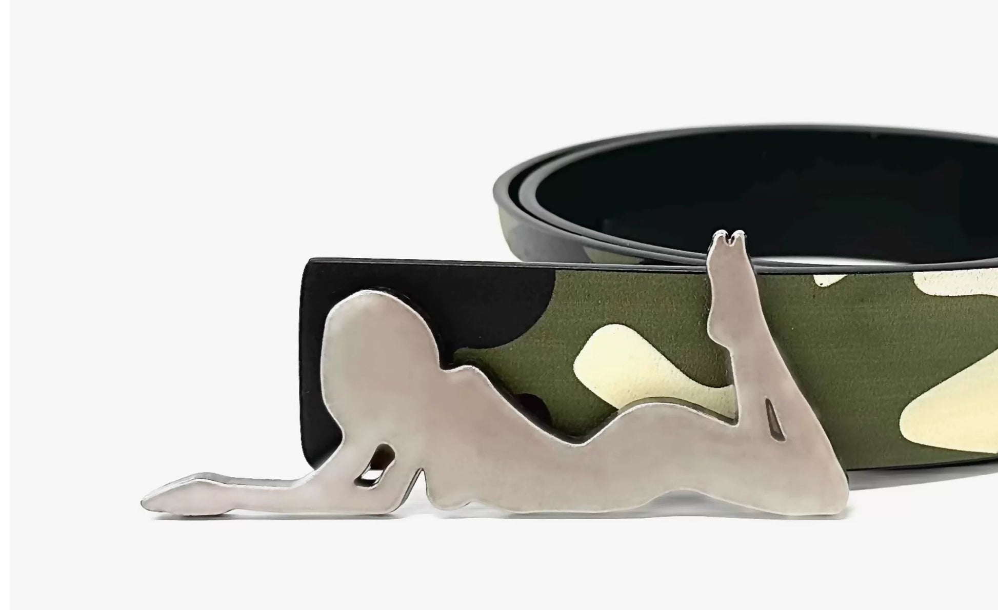 Camouflage Leather Belt