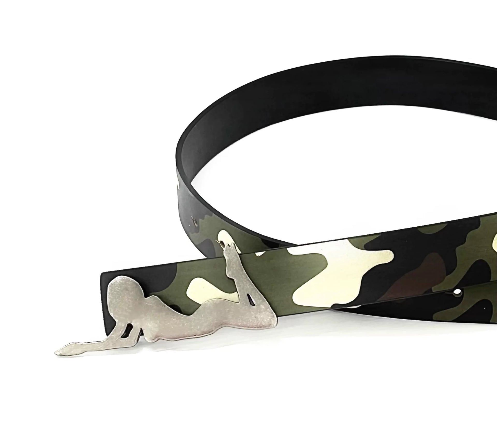 Camouflage Leather Belt