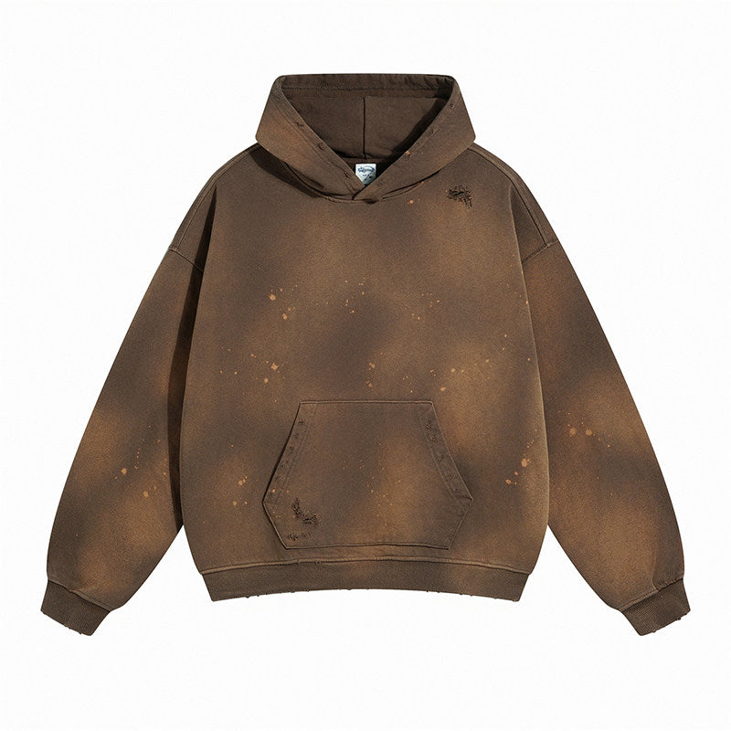 Distressed Paint Splatter Hoodie