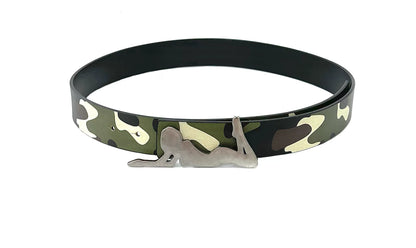 Camouflage Leather Belt