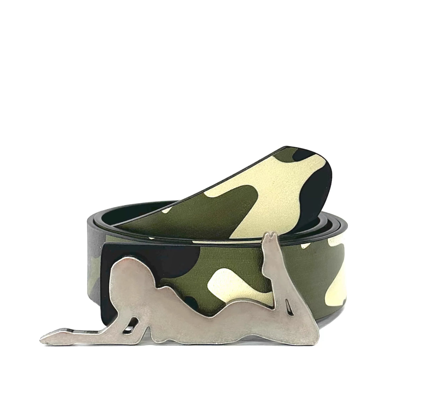 Camouflage Leather Belt
