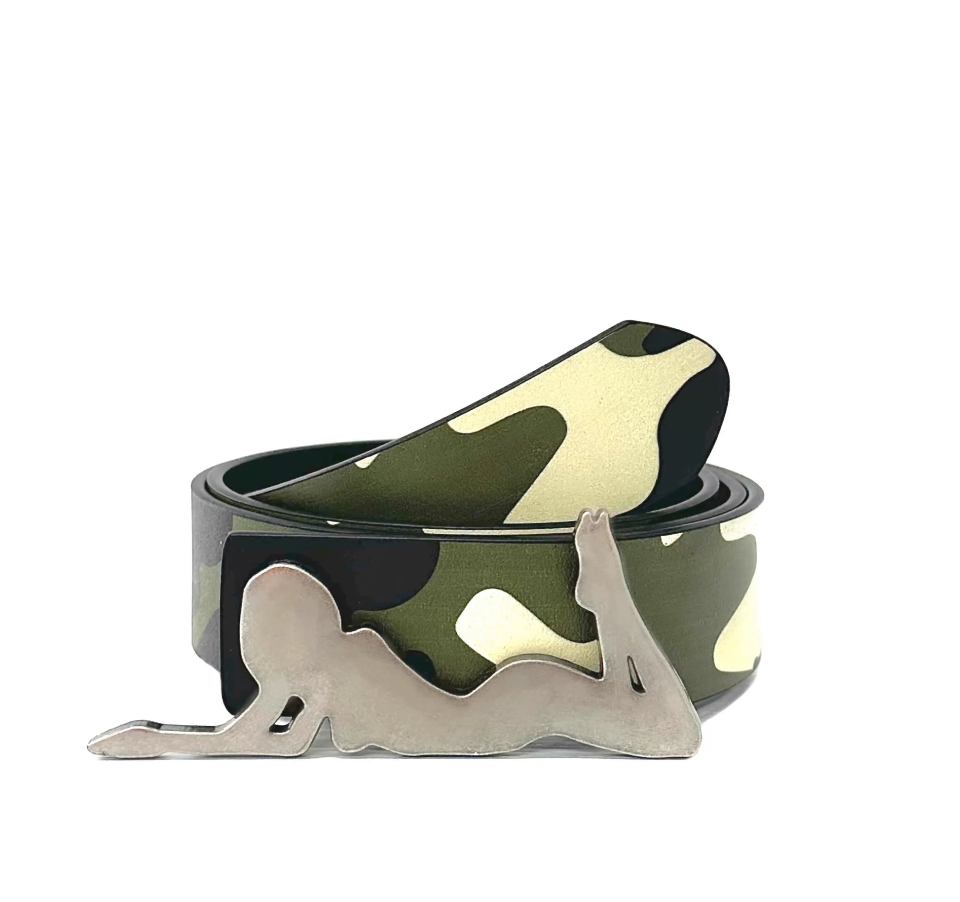 Camouflage Leather Belt