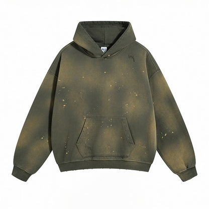 Distressed Paint Splatter Hoodie