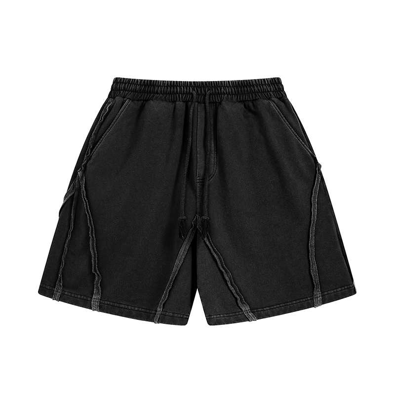Junkie Distortion Seam Shorts